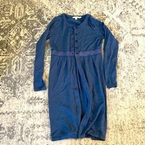 Half button, long cardigan